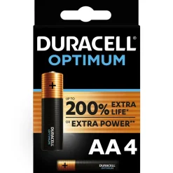 Clearance Gifi Pile Duracell Optimum AA LR06 x4