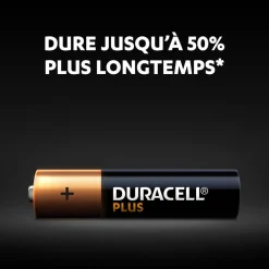 Sale Gifi Pile Duracell Plus alcaline AAA 1,5 Volts LR03 - Lot de 4