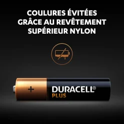 Sale Gifi Pile Duracell Plus alcaline AAA 1,5 Volts LR03 - Lot de 4