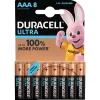 Hot Gifi Pile Duracell Ultra alcaline AAA 1,5 Volts, LR03 - Lot de 8