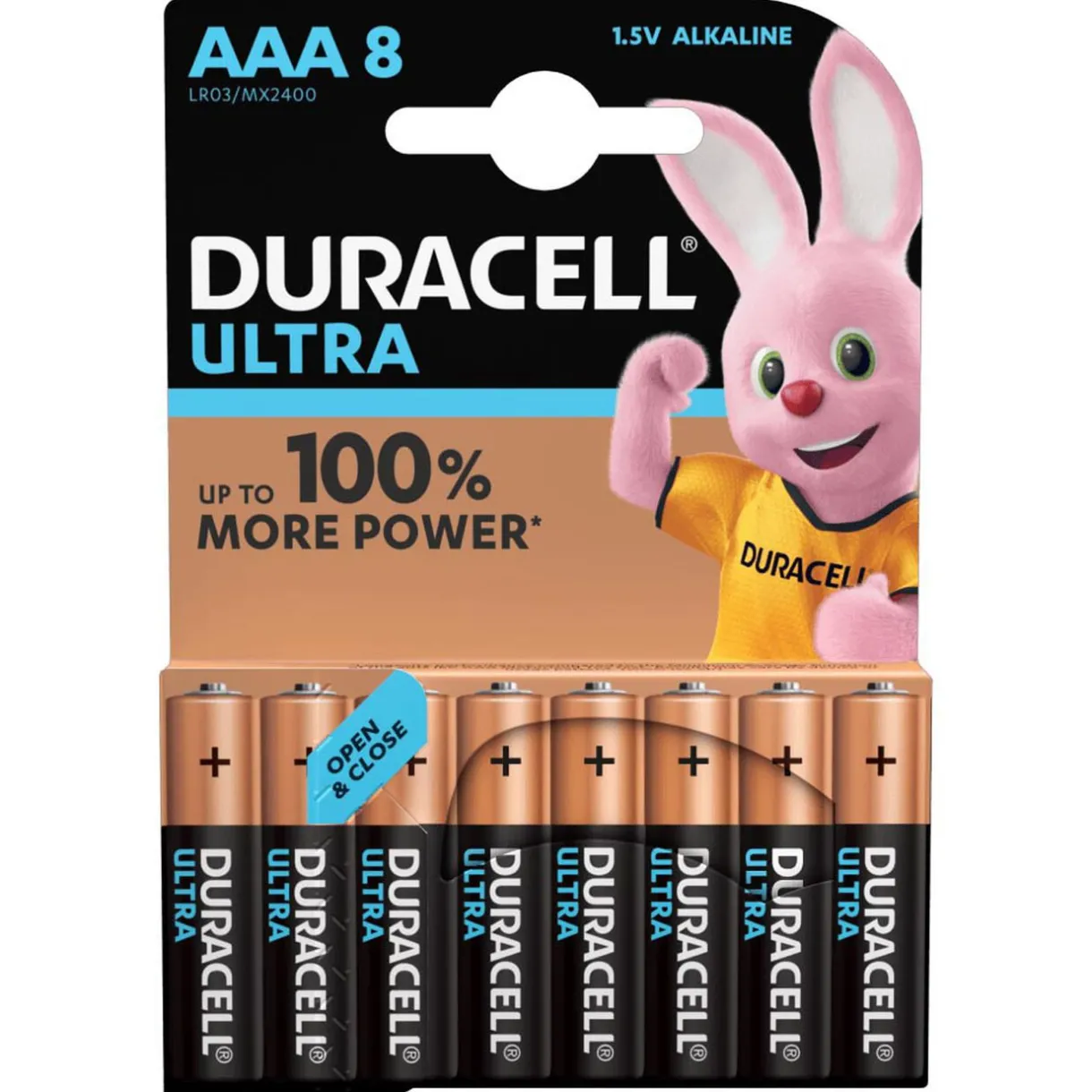 Hot Gifi Pile Duracell Ultra alcaline AAA 1,5 Volts, LR03 - Lot de 8