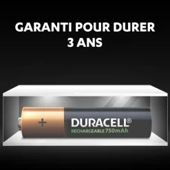 Gifi Pile rechargeable Duracell AAA 750mAh - Lot de 4