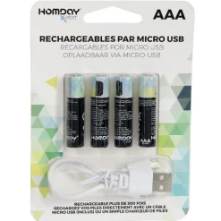 Clearance Gifi Pile rechargeable USB x4