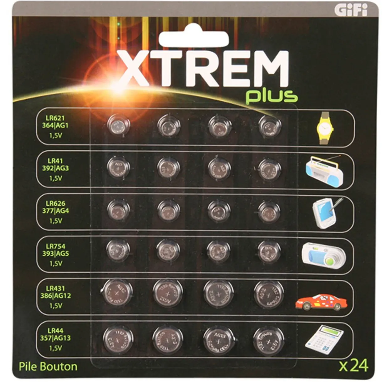 Sale Gifi Pile ronde Xtrem Plus AG x24