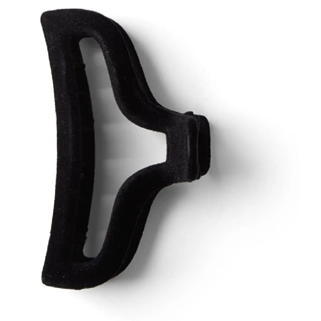 Best Gifi Pince à cheveux contours aspect velours noir 10cm