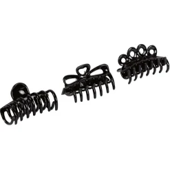 Discount Gifi Pince à cheveux crabe noir x3