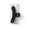 Gifi Pince à cheveux effet tressé plastique noir mat 11cm