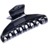 Discount Gifi Pince à cheveux noir brillant L9cm