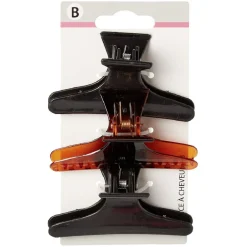 Online Gifi Pince à cheveux noir marron L.8 cm x3