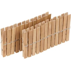 Entretien Du Linge|Gifi Pince à linge bambou naturel x24