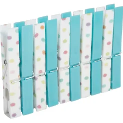 Entretien Du Linge|Gifi Pince à linge motif pois multicolore x10