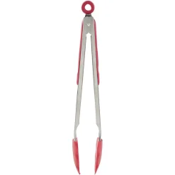 Pince à viande inox et silicone rouge^Gifi Sale