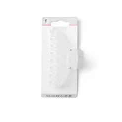 Online Gifi Pince cheveux blanc mat L9cm