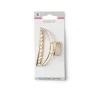 Best Gifi Pince cheveux crabe doré brillant arrondie L8cm