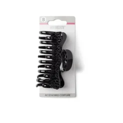 Discount Gifi Pince cheveux crabe noir brillant L9cm