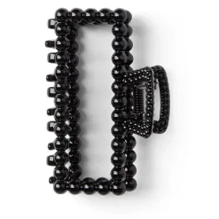 Discount Gifi Pince cheveux crabe noir brillant rectangulaire L8cm