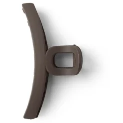 Outlet Gifi Pince cheveux crocodile marron mat L11cm