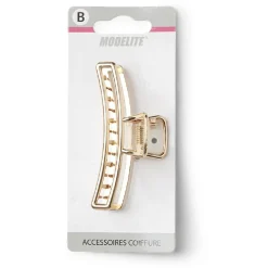 Clearance Gifi Pince cheveux doré brillant L8cm