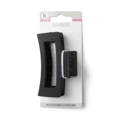 Sale Gifi Pince cheveux noir mat rectangulaire L9cm