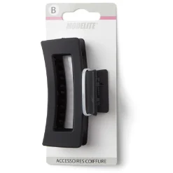 Sale Gifi Pince cheveux noir mat rectangulaire L9cm