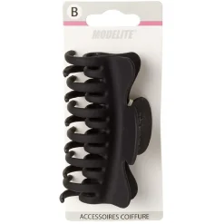 Outlet Gifi Pince crocodile noir mat L.9 cm