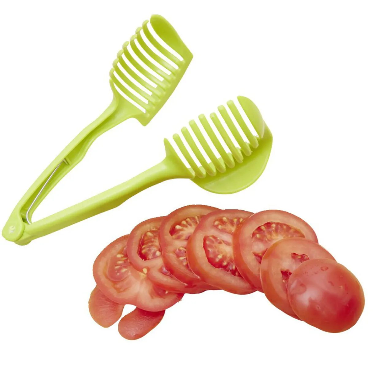 Pince découpe légumes plastique vert L18,5cm^Gifi Best