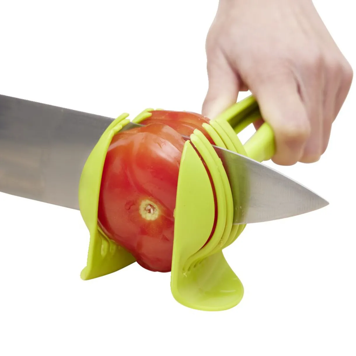 Pince découpe légumes plastique vert L18,5cm^Gifi Best