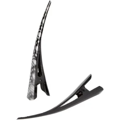 Outlet Gifi Pince Ibis métal uni et imprimé noir gris L13 cm x2