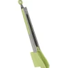 Pince spatule 2 en 1 inox silicone vert^Gifi Sale