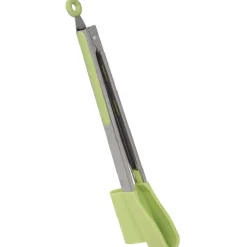 Pince spatule 2 en 1 inox silicone vert^Gifi Sale