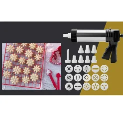 Pistolet à pâtisserie Cuisilux 24 pièces^Gifi