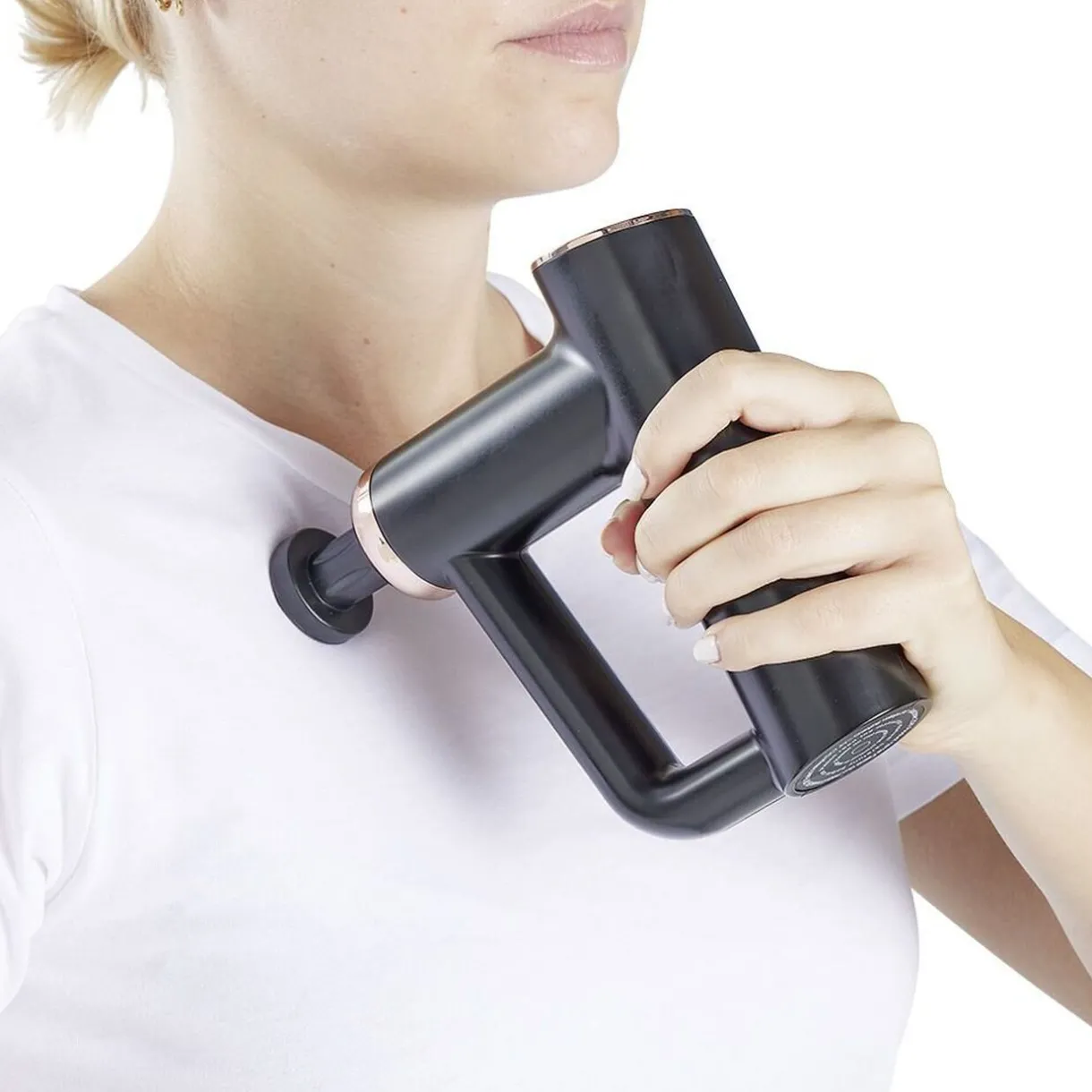 Sale Gifi Pistolet de massage 4 têtes interchangeables et 6 vitesses