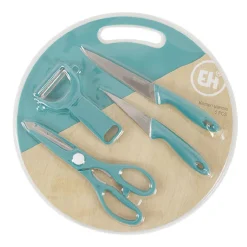 Planche à découper + 4 ustensiles de cuisine^Gifi New