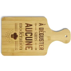 Planche à découper bambou À déguster sans aucune modération 33x18,5cm^Gifi Sale