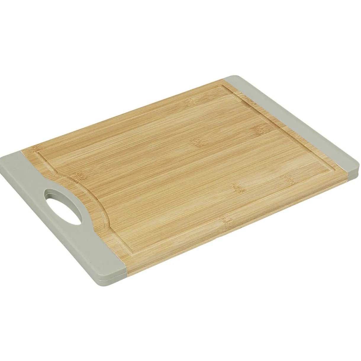 Planche à découper bambou bord silicone gris^Gifi Hot