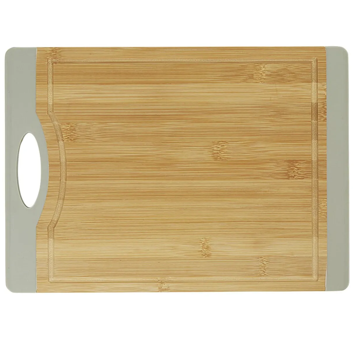 Planche à découper bambou bord silicone gris^Gifi Hot