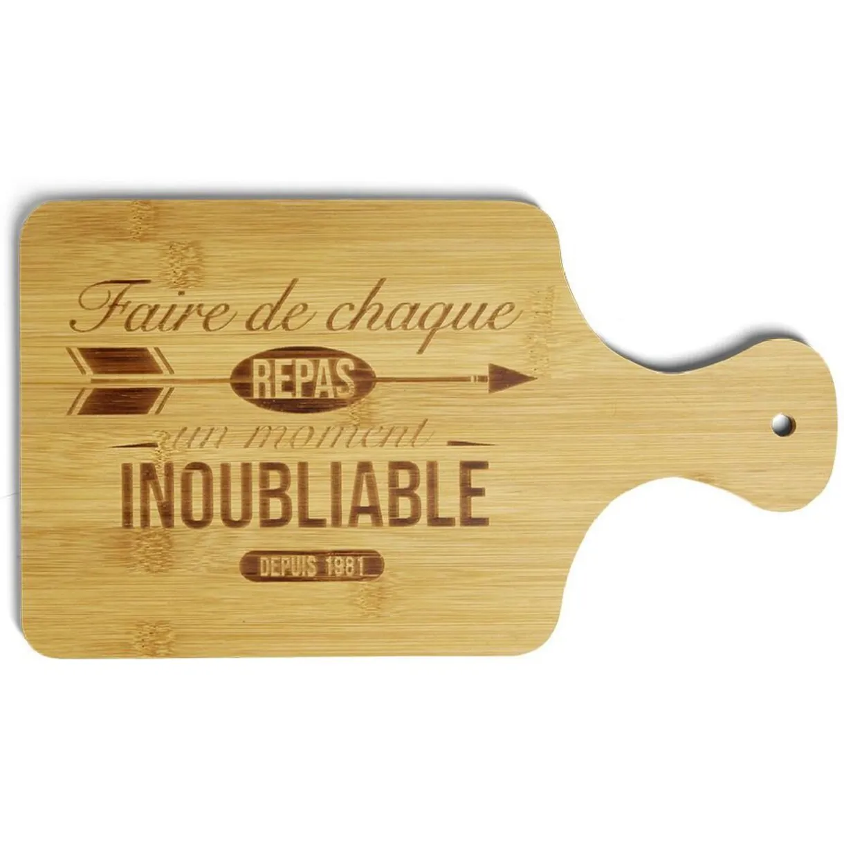 Planche à découper bambou Moment inoubliable 33x18,5cm^Gifi Online