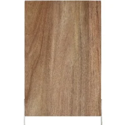 Planche à découper en acacia avec poignée inox^Gifi Outlet