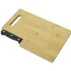Planche à découper en bambou avec couteau^Gifi Discount