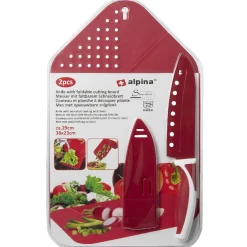 Planche à découper pliable 3 en 1 avec couteau inox^Gifi Discount