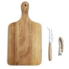 Planche de présentation avec couteau et tire-bouchon acacia 37x19cm^Gifi Outlet