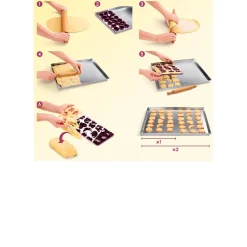 Plaque emporte pièce Metaltex x18 forme coeur bouche couronne^Gifi Discount