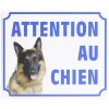 Discount Gifi Plaque signalétique "Attention au chien" - 24x20 cm