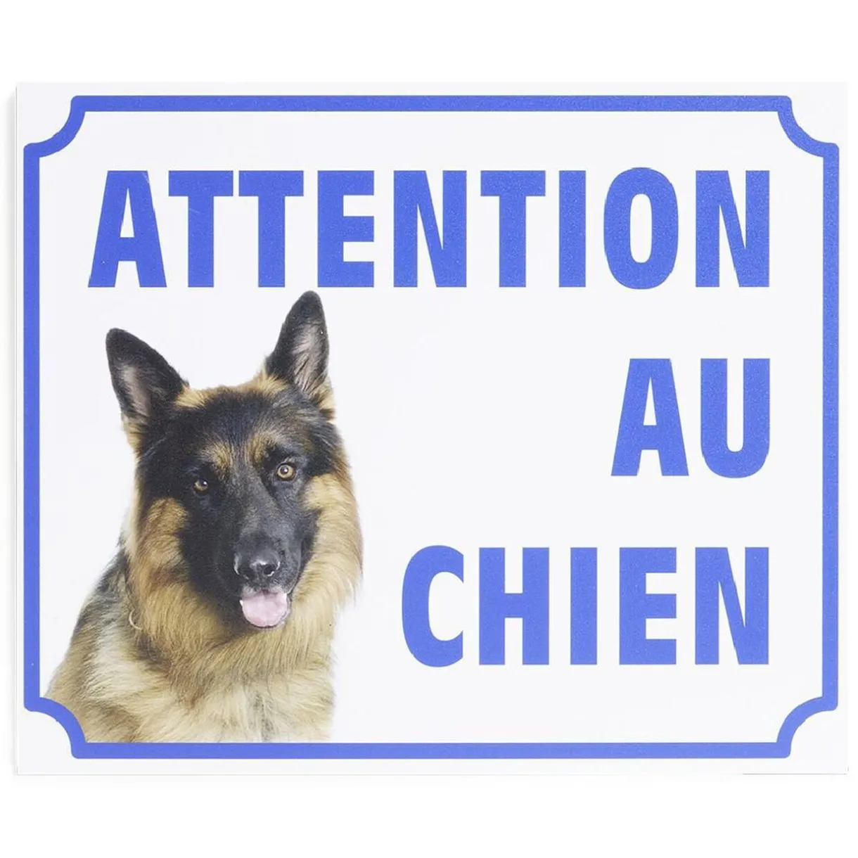 Discount Gifi Plaque signalétique "Attention au chien" - 24x20 cm