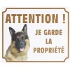 New Gifi Plaque signalétique "Attention chien, je garde la propriété" - 24x20cm
