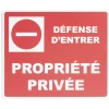 Discount Gifi Plaque signalétique "Propriété privée" - 24x20 cm