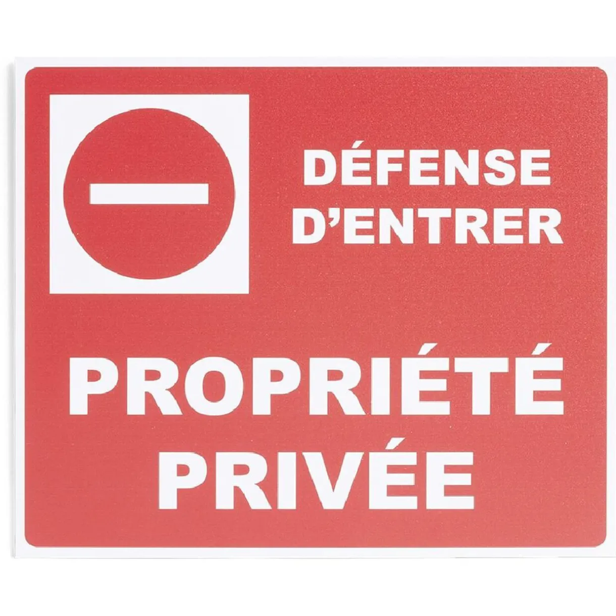 Discount Gifi Plaque signalétique "Propriété privée" - 24x20 cm