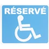 New Gifi Plaque signalétique "Réservé, mobilité réduite" - 24x20 cm