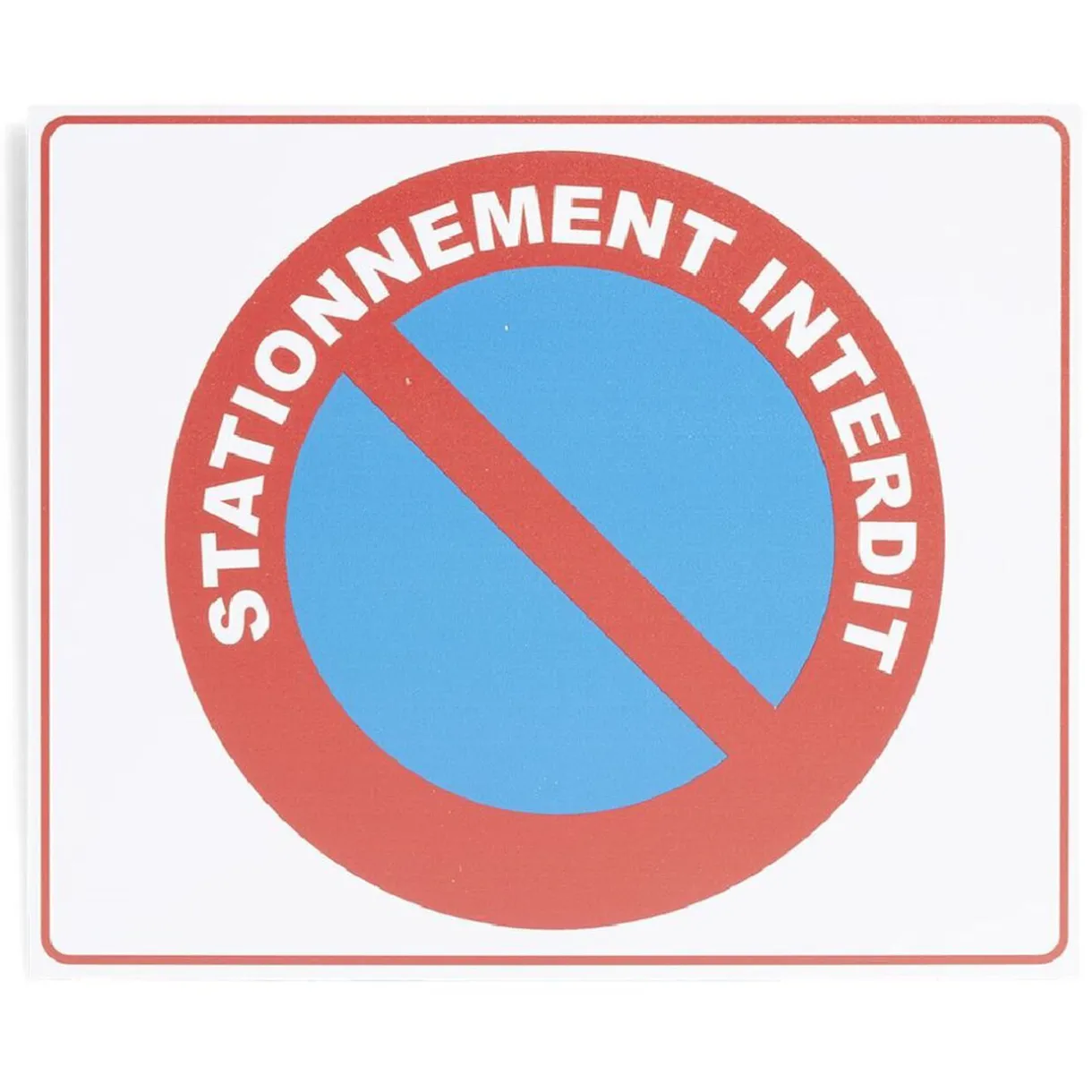 Discount Gifi Plaque signalétique "Sationnement interdit" - 24x20 cm