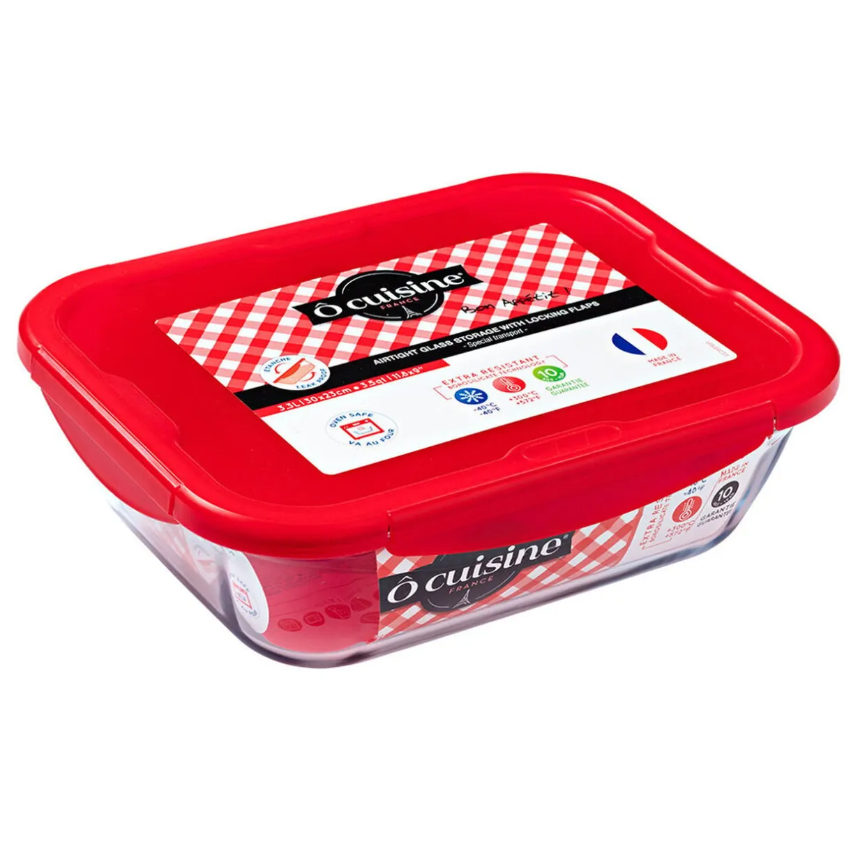 Plat à four avec couvercle hermétique Ô Cuisine 30x23 cm^Gifi